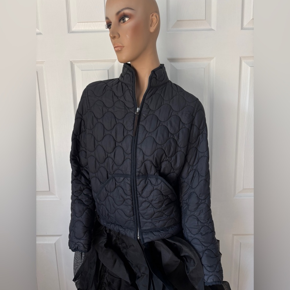 Gap Puffy Quilted Coat with Cinch Waist